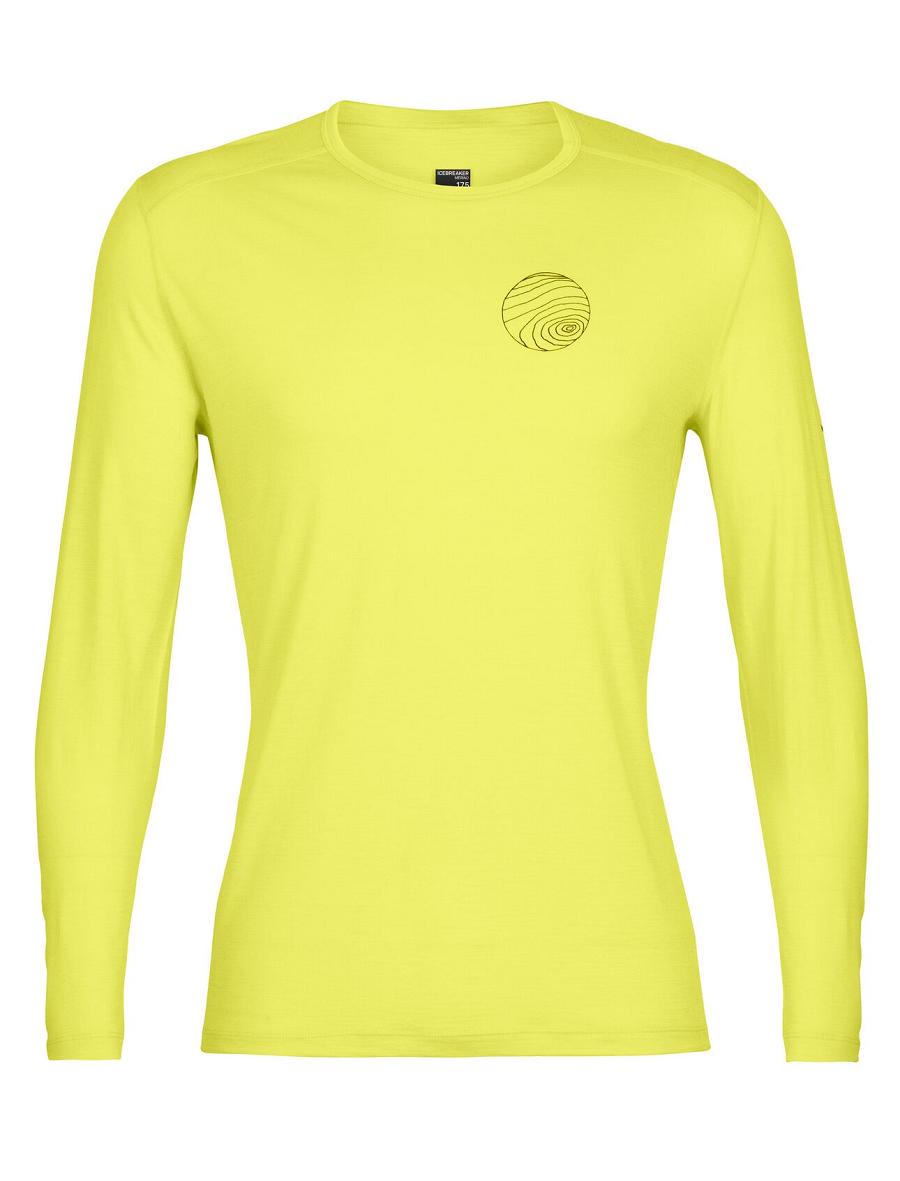 Shine Icebreaker Merino 200 Oasis Long Sleeve Crewe Alps 3D Men's Base Layers | AU 1350KORI